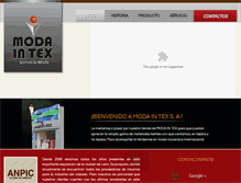 Tablet Screenshot of modaintex.com